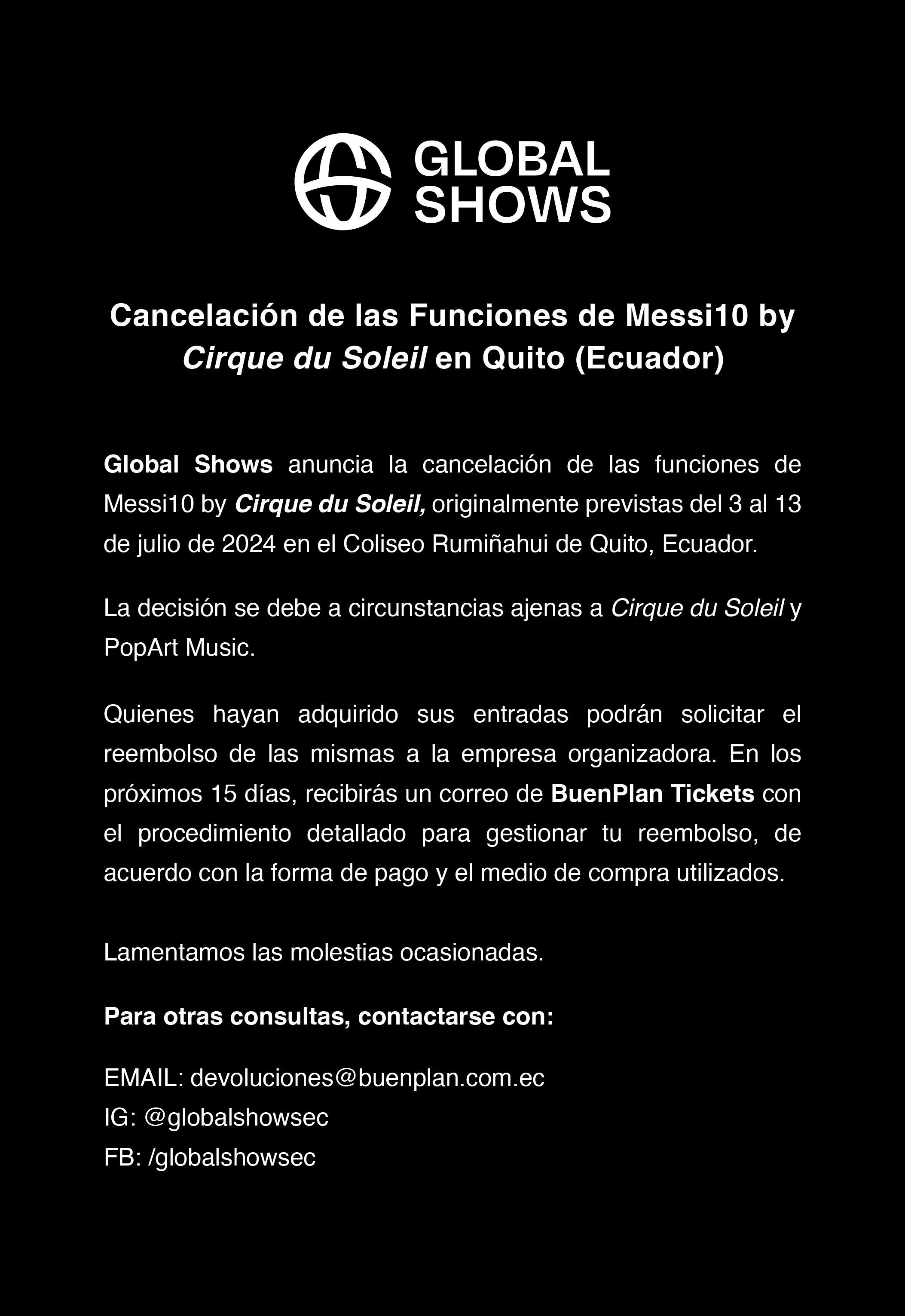 EVENTO CANCELADO
