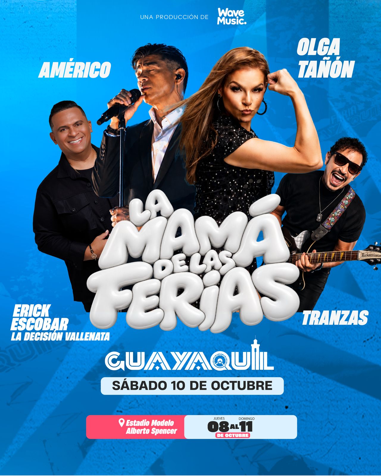 Lineup del Sábado 10 de octubre